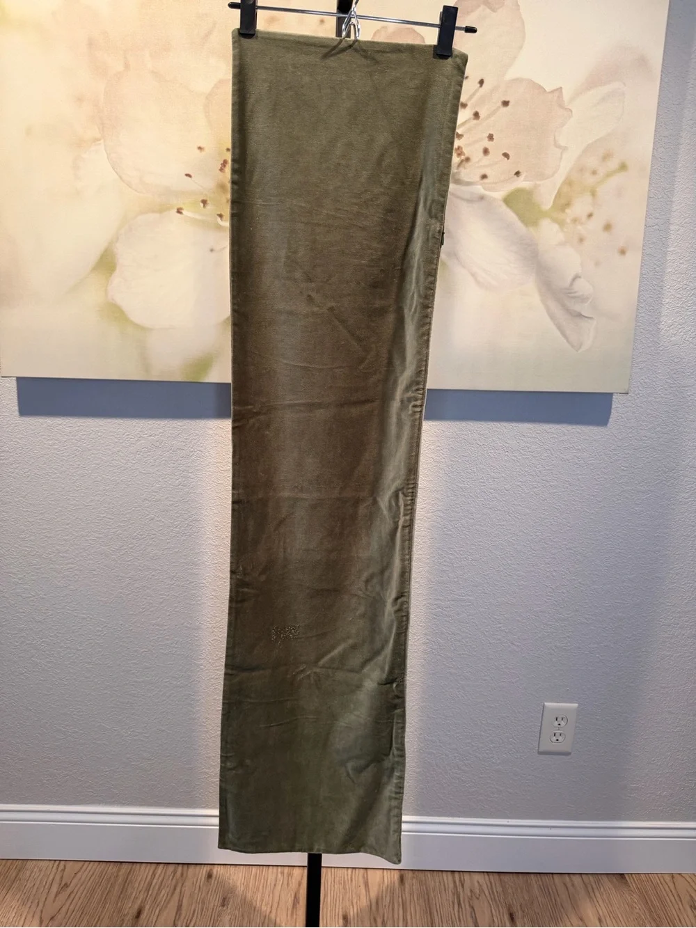 🆕Quince Velvet Lumbar Pillow Cover in Moss 12 x 48